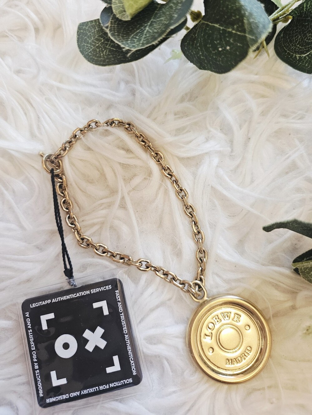 Loewe Vintage Medallion Accesory Charm W/COA
